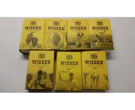 CRICKET, Wisden's Almanacks, hardbacks, inc. 2006, 2007, 2008, 2009, 2010, 2011, 2012, 2013, 2014 &amp; 2015, some light fadi