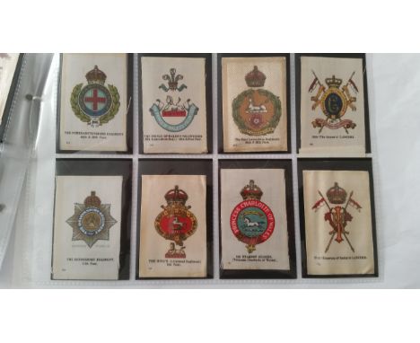 PHILLIPS, silks, Crests &amp; Badges Of The British Army, Set A, numbered, anon., complete, M size, some fraying, staining &a
