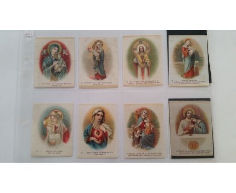 PHILLIPS, silks, Religious Pictures, Set A, numbered, M size, some fraying &amp; staining, minor creasing, G, 10