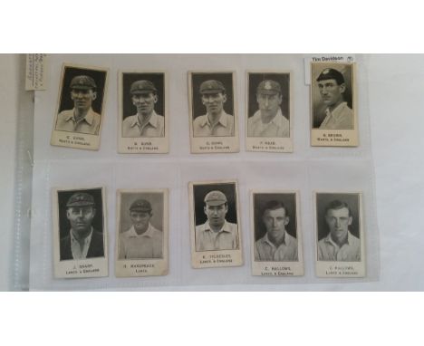 BARRATT, Cricketers Footballers &amp; Football Teams, part set, inc. Notts (3), Derbyshire (2), Middlesex (22), Northamptonsh