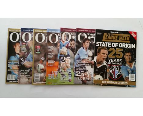 RUGBY LEAGUE, State of Origin souvenir programmes, inc. 25 Years of Passion Collectors Edition (2005), Game Day 1, 2 &amp; 3 