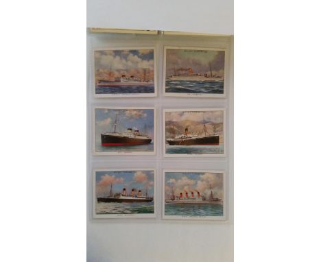 WILLS, complete (2), large, inc. Famous British Liners 1st &amp; 2nd, G to VG, 60