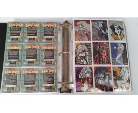CHAOS COMICS, Lady Death, complete (4), inc. 1st, 2nd 3rd &amp; 4th series; extras, wrappers, Chromium Chase cards set IV (4)
