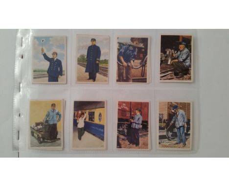 HOOIMEIJER,&nbsp; Kilometer Kampioen, Railway Series, complete, Dutch issue, plus Premium size card showing driver in engine,