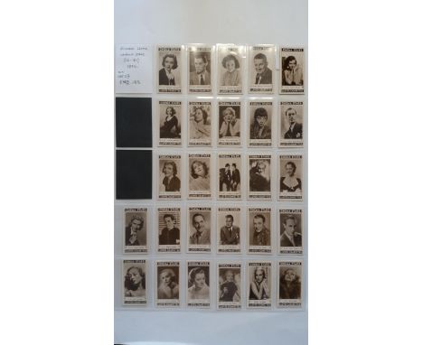 R. LLOYD, Cinema Stars 3rd, 55-81, complete, inc. no. 67 Laurel &amp; Hardy, a few with slight foxing to reverse, G to VG, 27