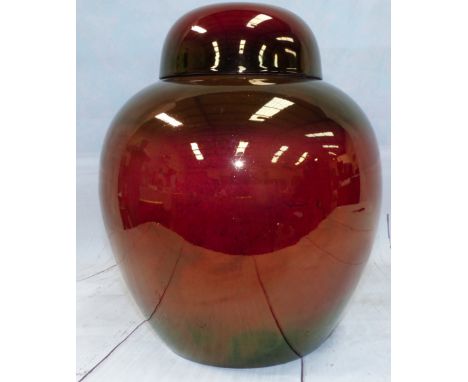 A Carltonware Rouge Royale ginger jar, height 11"
