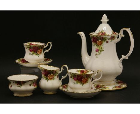 A Royal Albert 'Country Roses' coffee and tea service