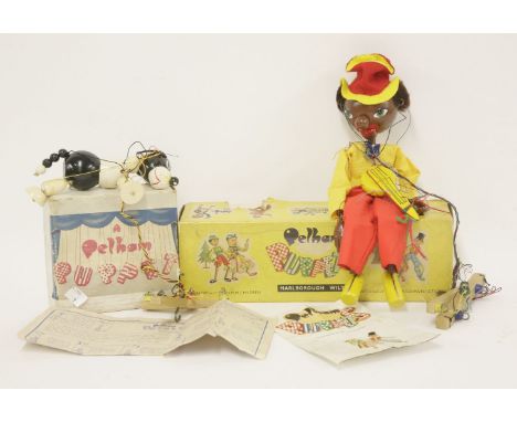 A Pelham puppet of a dog 'Wuff', in original box, and one other Pelham puppet (2)