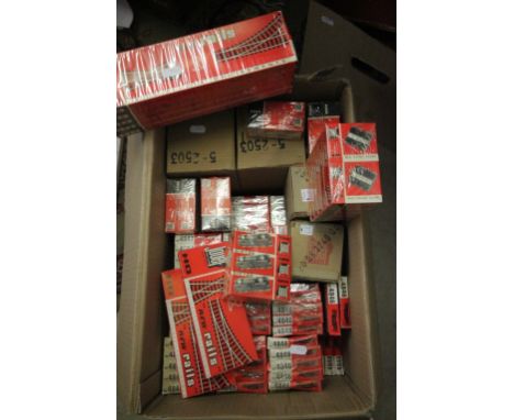 Large quantity of boxed and mainly sealed Jouef HO scale model railway track, various items, some outer trade boxes, all ex s