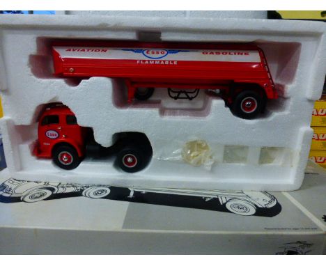 Boxed First Gear 1953 White 3000 Tractor with Tank Trailer with ESSO decals