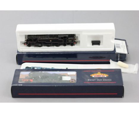 Two boxed OO gauge Bachmann Blue Riband locomotives to include 32-251 WD 2-8-0 Austerity 90275 BR and 32-350 Standard Class 4