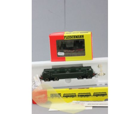 Two boxed HO scale Fleischmann locomotives to include 4246 and 4098