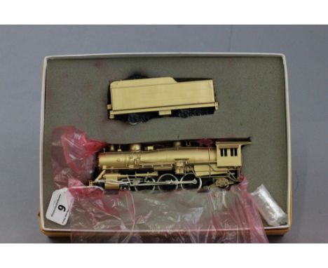 Boxed HO scale HCB by A.H.M. Brass hand crafted locomotive AT & SF 4-6-2 Class 3400 stock #425 made in Japan (vg)