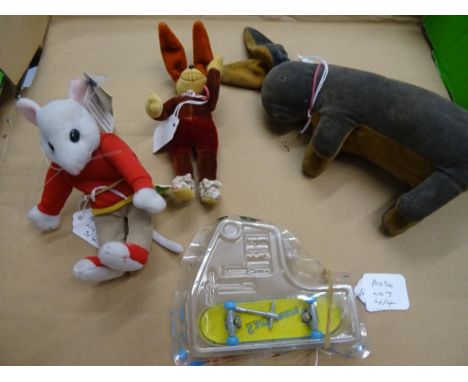 Four items to include Velveteen rabbit circa 1930's, replica Deans rag book Oswald the lucky rabbit originally made in 1930's