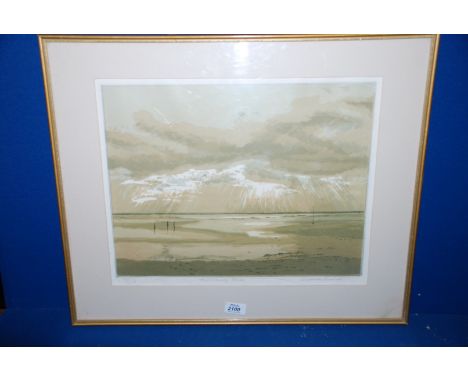 An artist proof Print 'Approaching Storm' by Charmain Dunlop, the first of ten in the edition, signed in pencil