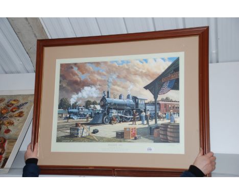 A limited edition framed and mounted Print 'Engine 999' by L.F. Tantillo, 34 3/4" x 27"