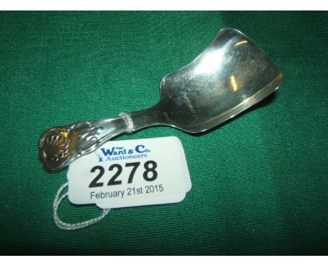 A Silver caddy Spoon, Birmingham 1831