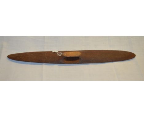 Carved Aboriginal type narrow shield L83cm 