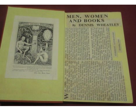 From the Library of Dennis Wheatley - Mosley(Leonard) War Lord, Michael Joseph, 1st Ed. 1938, with signed message to Dennis W