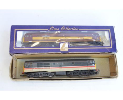 A Lima Class 31 British Rail diesel loco 31423 in good working used condition (no box), some repair work to carriage connecto