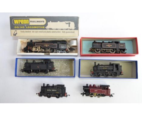 6 OO gauge electric tank engine train models, assorted manufacturers (Hornby, Wrenn etc). All used condition, all tested and 