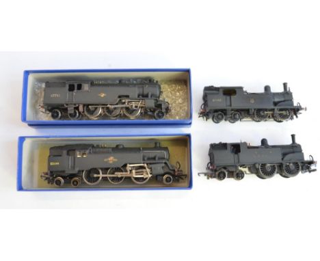 4 OO gauge electric tank engine models, Hornby, Wrenn and unknown, all in used but running order. 