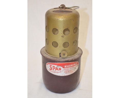 Vintage Span Marketing Ltd fuel lamp, approx H22cm 