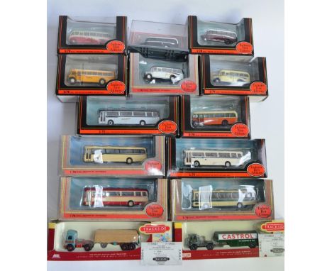 12 1/76 scale die-cast bus models mostly from Exclusive First Editions, Scottish themed including MacBraynes, Eastern Scottis