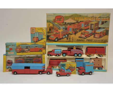 A box comprising of Corgi Chipperfields Circus Gift Set No.23, a Corgi Major Chipperfields Menagerie No. 1139, a Corgi Chippe