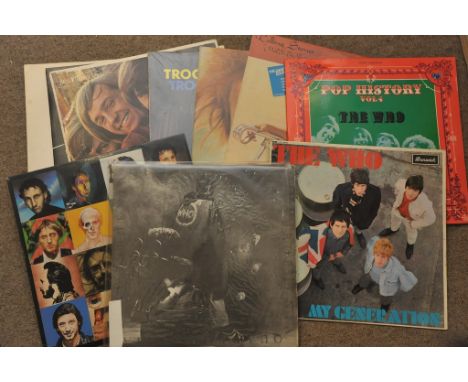 Four LP Record albums by The Who including 'Quadrophenia' plus other artists