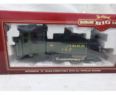 A boxed Bachmann 'Big Haulers' G Gauge 2-4-2T Locomotive (box window missing) and a boxed Bachmann G Gauge 2-4-2 Locomotive i
