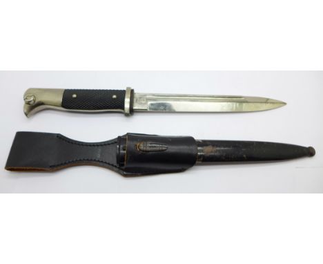 A German WWII K98 bayonet with scabbard by WKC