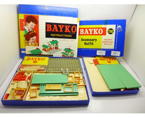 Two Bayko sets, 11 and 11C, boxed