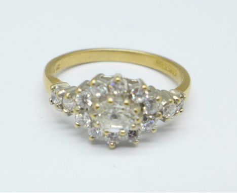 A 14ct gold ring, 2.7g, N