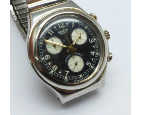 A gentleman's Swatch chronograph wristwatch