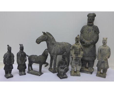 Replica terracotta army figures