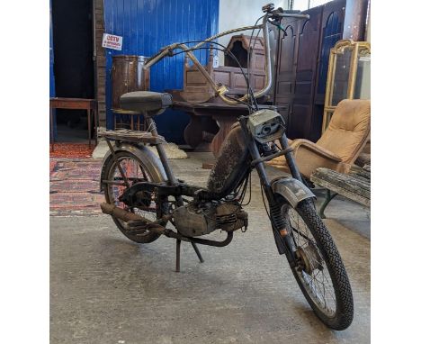 An unusual Kreidler, late 1970's, 50cc moped with step through frame, telescopic front suspension, rigid rear forks. In unres