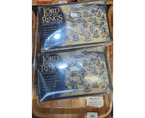 Collection of nine The Lord of the Rings Strategy Battle Game figures to include 'Army of the Dead' in original boxes and sea