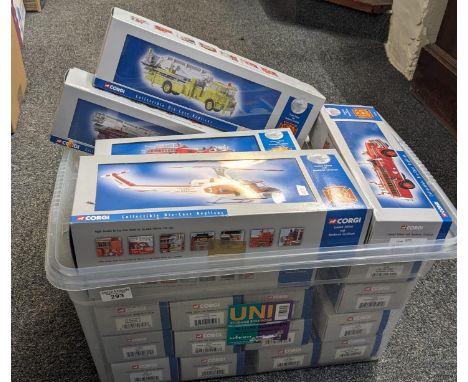 Large collection of boxed Corgi fire rescue 1:50 scale vehicles. (B.P. 21% + VAT)&nbsp;&nbsp;No in-house shipping on this lot