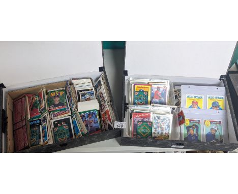 Two box files of original USA baseball trading cards. (2) (B.P. 21% + VAT)