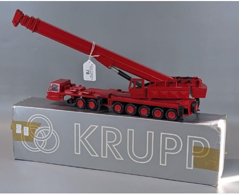 Krupp 1:50 scale model West German study of a telescopic crane in original box. (B.P. 21% + VAT)