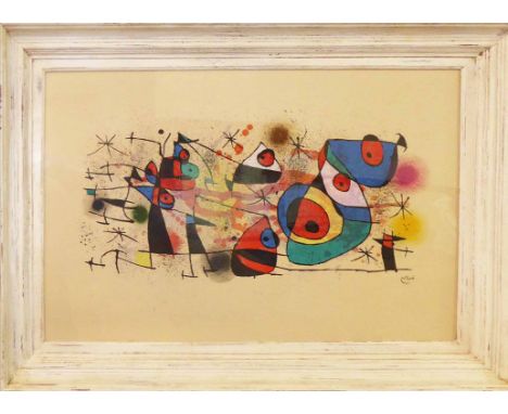 JOAN MIRO 'Sculpture', 1970 colour lithograph, signed in the plate, edition 100, framed and glazed.  (Subject to ARR - please