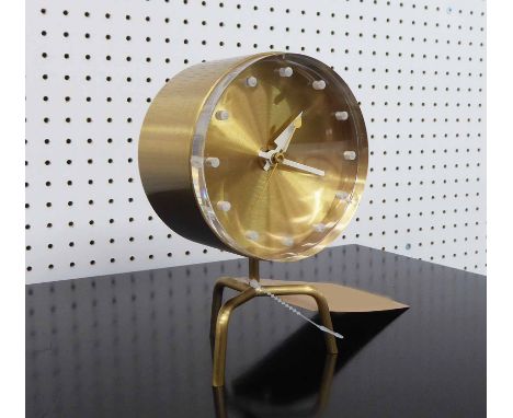 GEORGE NELSON TRIPOD CLOCK, by Vitra, 17cm H. 