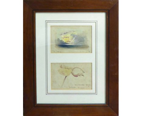 19th CENTURY SOUTH AMERICAN SCHOOL, a set of six watercolours, including a Portrait of the Emperor of Brazil, Torre de Picos 