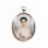 Y CHARLES JAMES TURRELL (BRITISH 1845-1932), A PORTRAIT MINIATURE OF EMMA SUSAN RAMSDEN