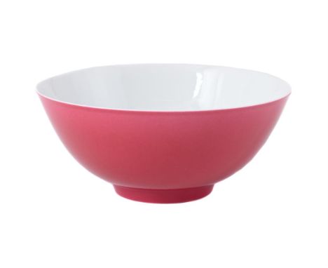 A CHINESE RUBY GLAZED BOWL 19.5 cm diameter  Condition Report:  overall in good conditionCondition Report Disclaimer