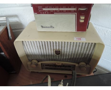 Two vintage radios, a Dansette Capri and an Ultra NoU.7961