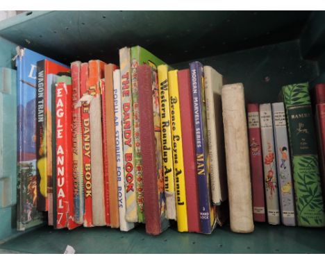 A box of vintage childrens volumes and annuals