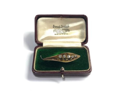 9ct gold vintage brooch (2.9g) boxed 