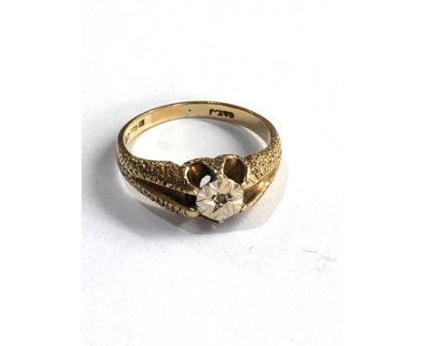 9ct gold vintage diamond ring (2.9g) 